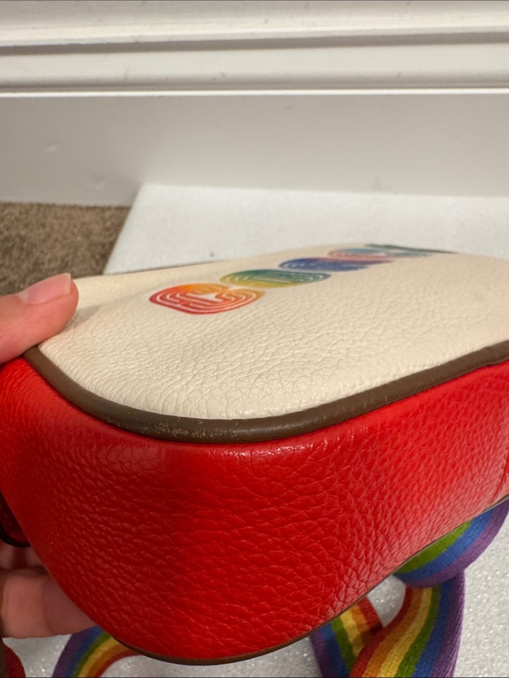 Coach Jamie pride rainbow camera crossbody bag purse - Picture 6 of 10